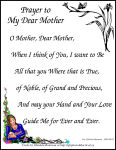 PRAYER TO MY DEAR MOTHER