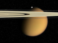 free Wallpaper-Planets-63-SATURN-Epimetheus-and-Titan Beyond the Rings -2007-10-15-fs