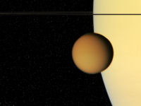 free Wallpaper-Planets-65-SATURN-Titan Makes Contact-CASSINI-2007-10-15-fs