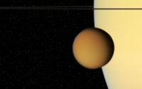 free Wallpaper-Planets-65-SATURN-Titan Makes Contact-CASSINI-2007-10-15-ws