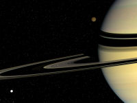 free Wallpaper-Planets-69-SATURN-Moons on the Move -CASSINI-2008-03-24-fs