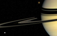 free Wallpaper-Planets-69-SATURN-Moons on the Move -CASSINI-2008-03-24-ws
