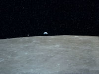 FREE wallpaper-NASA-170-Apollo-16-MOON-CSM-and-Earthrise-1972-04-20-Full-Screen
