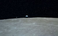 FREE wallpaper-NASA-170-Apollo-16-MOON-CSM-and-Earthrise-1972-04-20-Wide-Screen
