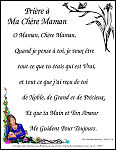PRIERE A MA CHERE MAMAN