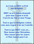 DIEU OU LES RELIGIONS