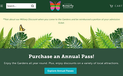 LINK TO BUTTERFLY GARDENS VICTORIA, B.C.