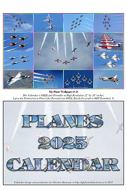 My 2025 CALENDAR - With My PLANE WALLPAPERS
