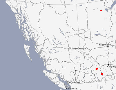 CANADIAN LIGHTNING DANGER MAP